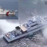 Philippines’ Coast Guard vessel was targeted by water cannon from Chinese vessels